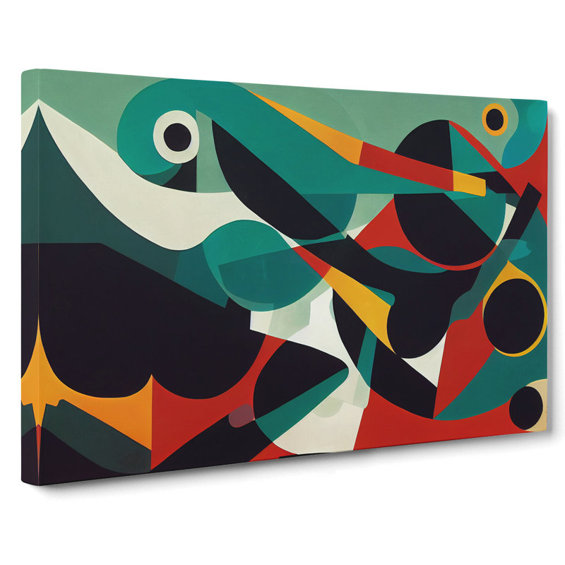 Artsy Modern Abstract - Wrapped Canvas Print, 50cm H x 76cm W x 3cm D