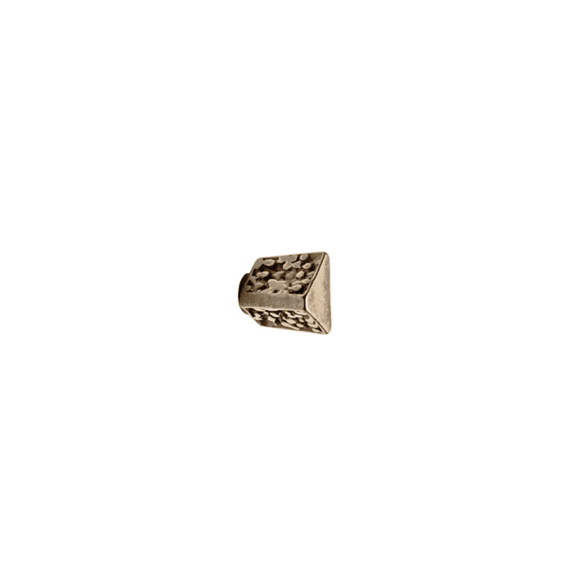 Trousdale Bronze Geometric Knob, White Bronze Light
