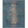 Felty Floral Blue Area Rug