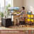 L-Shaped Office Desk with Storage Drawer and Shelf, Reversible L-Shaped Computer Gaming Desk with Power Outlet & LED-999217587