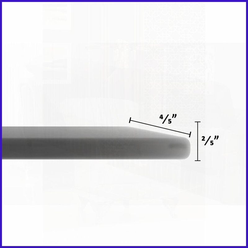 24" Round Tempered Glass Coffee Table Top - 0.4" Thick Beveled Edge, Easy-Clean &amp; Durable, Black, 0.4" H x 24" L x 24" W