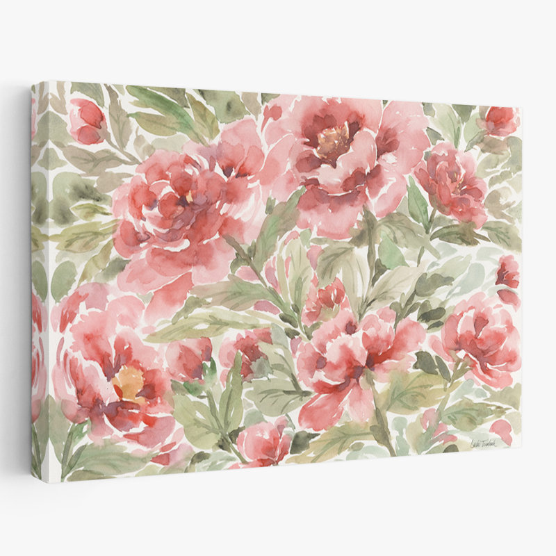 Fleurs florales - Pivoine, H 40 po x l 60 po