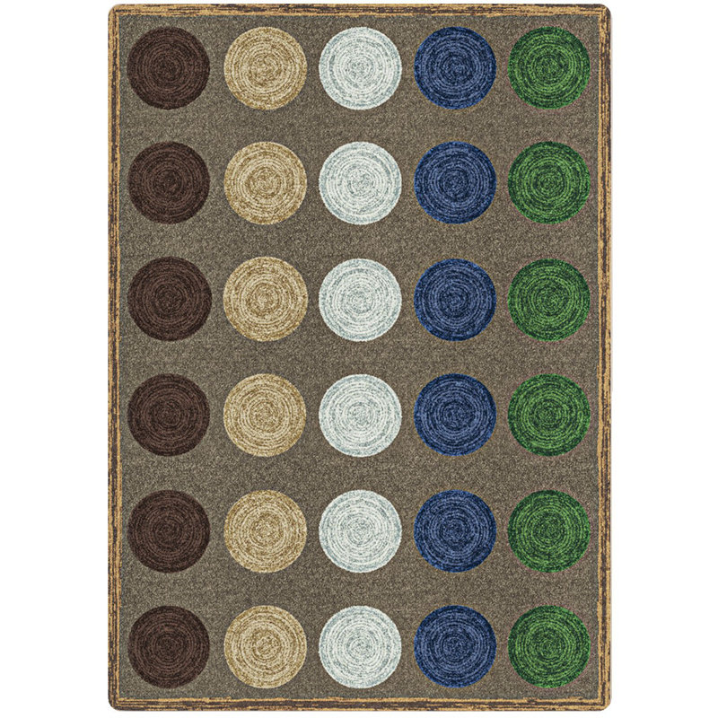 Tapis Mindful Seating par Joy Carpets, Rectangle 7 pi 8 po x 10 pi 9 po