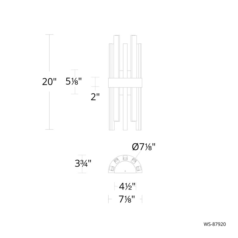 Harmonix 5 - Light LED Vanity Light