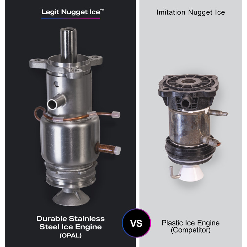 GE-Profile-Opal-2-0-Ultra-Nugget-Ice-Maker-with-Scale-Inhibiting-Filter-XPIO23SWBB, Black