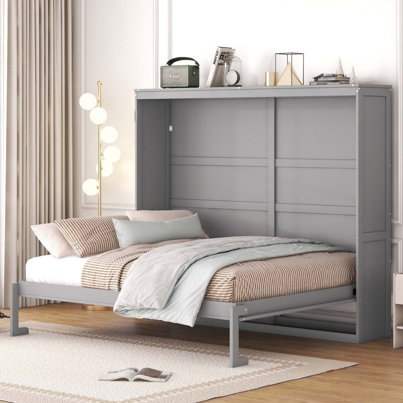 Lit escamotable Murphy, gris, Grand