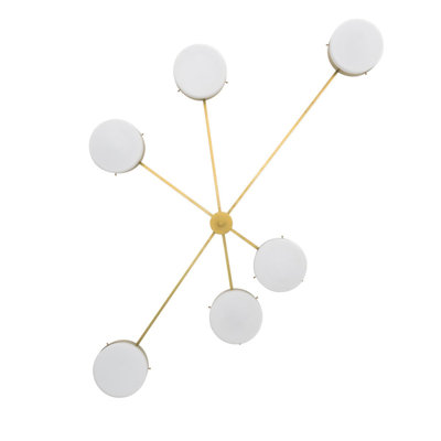 Lustre sphérique clair Spoutnik effervescence