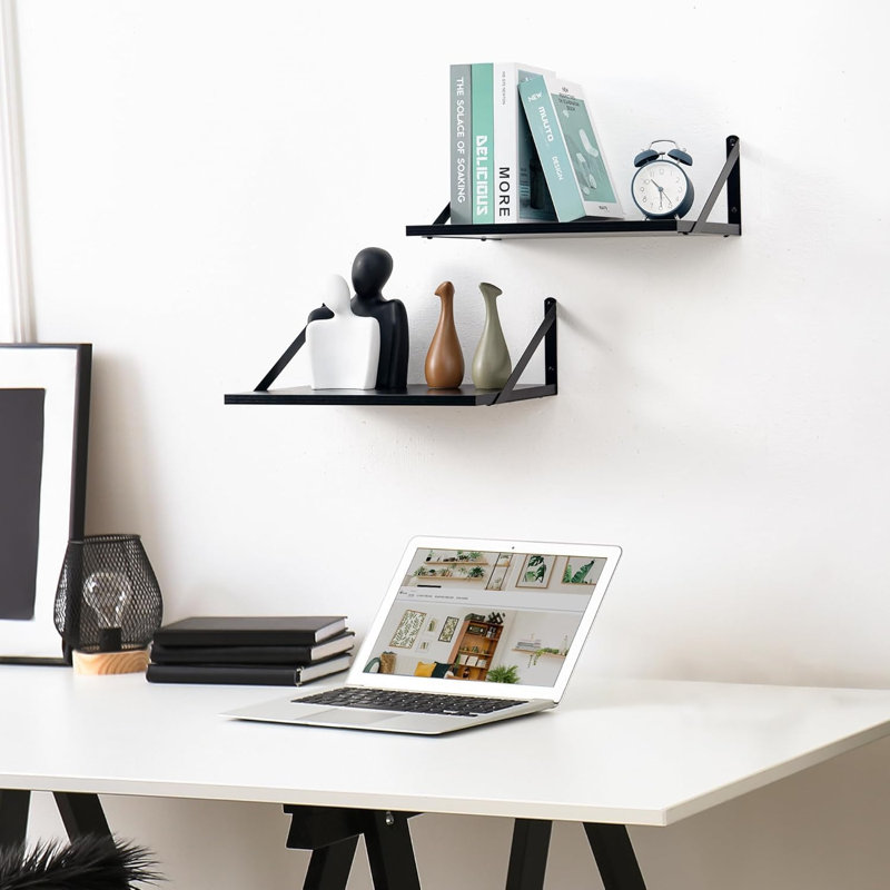 2 Piece Wood Floating Shelf
