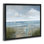 Art mural sur toile flottant noir apaisant par Nan