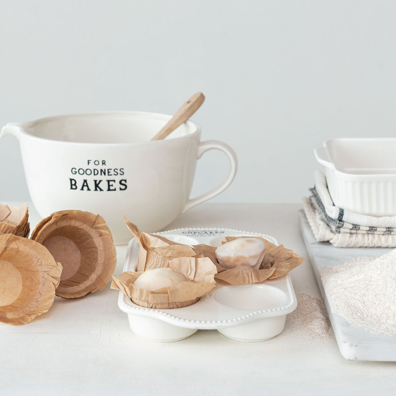 "For Goodness Bakes" Stoneware Batter Bowl