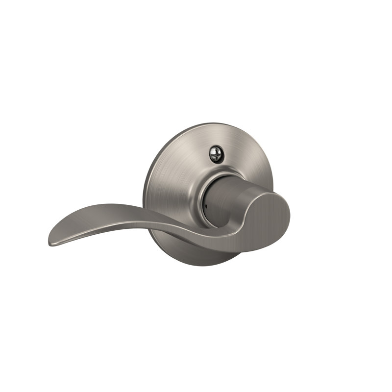 Schlage Single Dummy Door Lever, Left, Satin Nickel