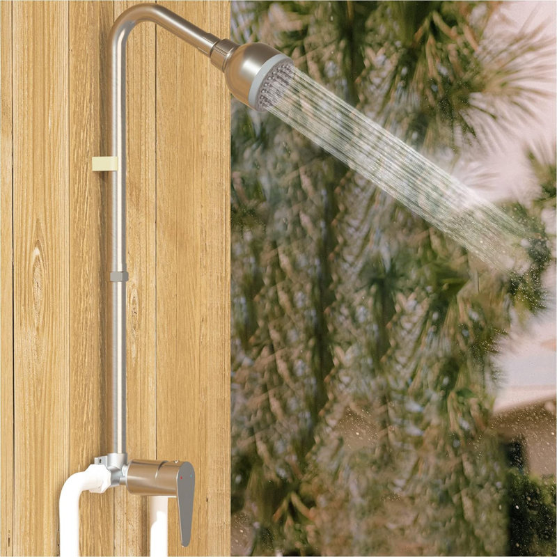 Pomme de douche à pluie, Nickel brossé