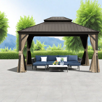 Durable Canopies & Gazebos(must Include Frame) 10x12 Steel Roof Patio