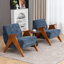 69.9Cm Wide Chenille Armchair-1672892205