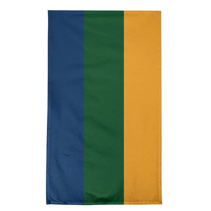 Serviette de thé à rayures pour équipe de football baltimore retour, Cotton Blend, Bleu marine / vert / or Basketball Utah