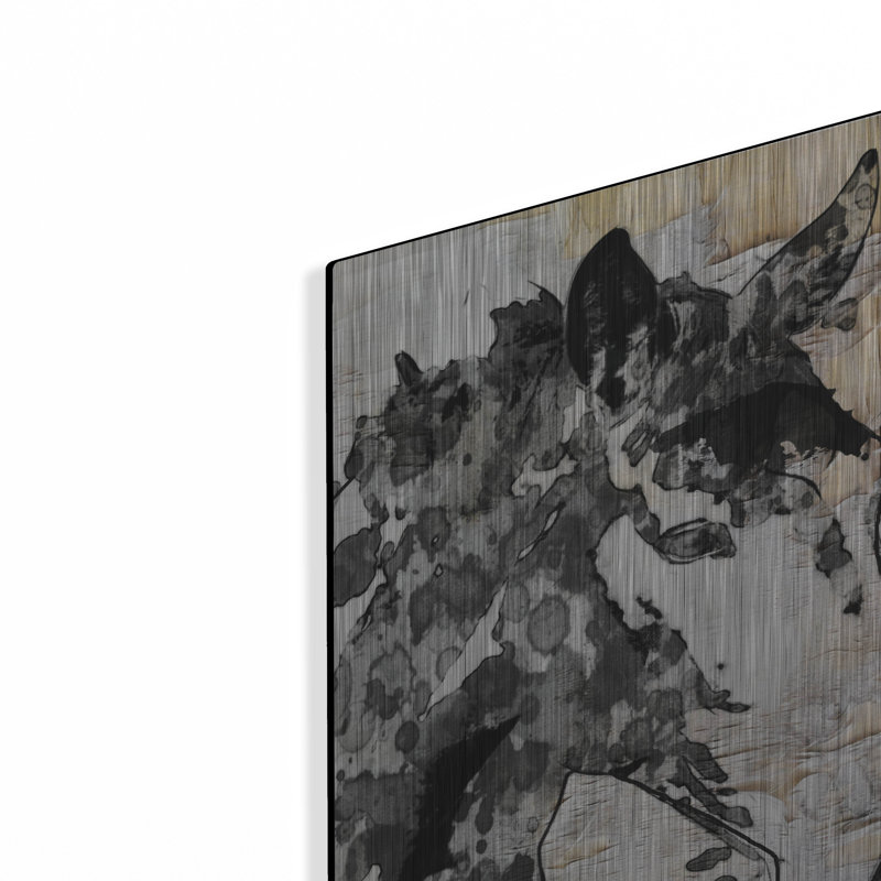 «ACTION» par Irena Orlov, art mural en métal de luxe «ACTION» par Irena Orlov, H 16 po x l 12 po