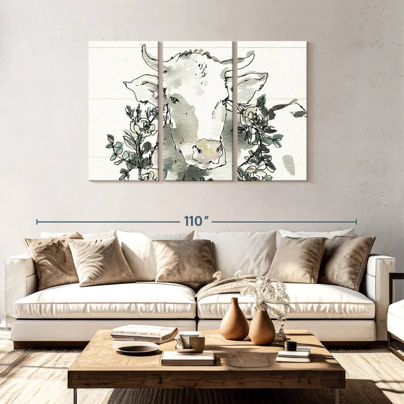 Brampt Modern Farmhouse XII, 48" H x 74" W