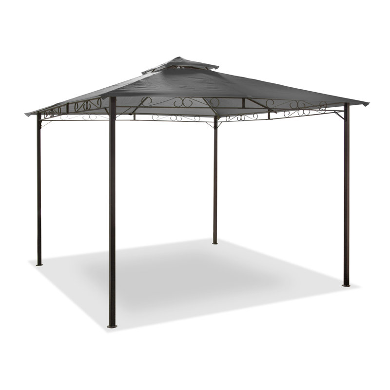 Bruto 3m x 3m Steel Gazebo, Grey