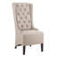 Chaise parsons Carolen revêtue de lin taupe