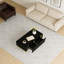 Table basse rectangulaire moderne ultrabrillante