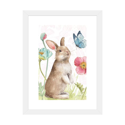 Spring Softies lapins II Rose par Lisa audit, reproduction d’art