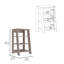 Armoire moderne avec quatre tablettes ouvertes