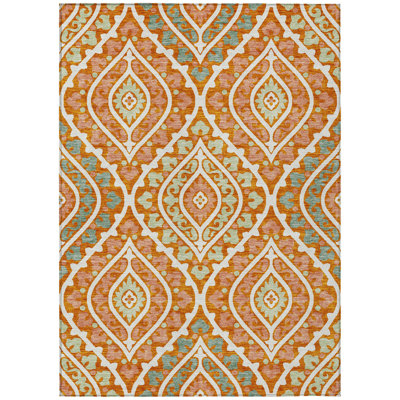 Alleigha Washable Indoor / Outdoor Rug