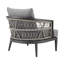 Chaise de patio avec coussins Evalyn