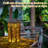 7.5'' Solar Powered Integrated LED Cylinder Lantern