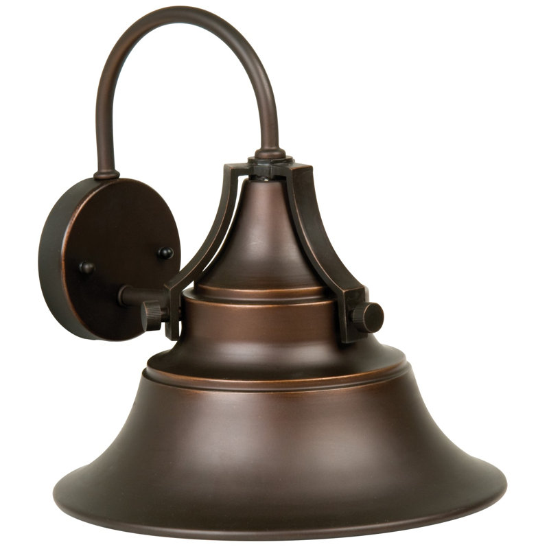 Luminaire de grange d'extérieur à 1 ampoule Union 1, H 16,25 po x l 15 po x P 15,88 po, Bronze