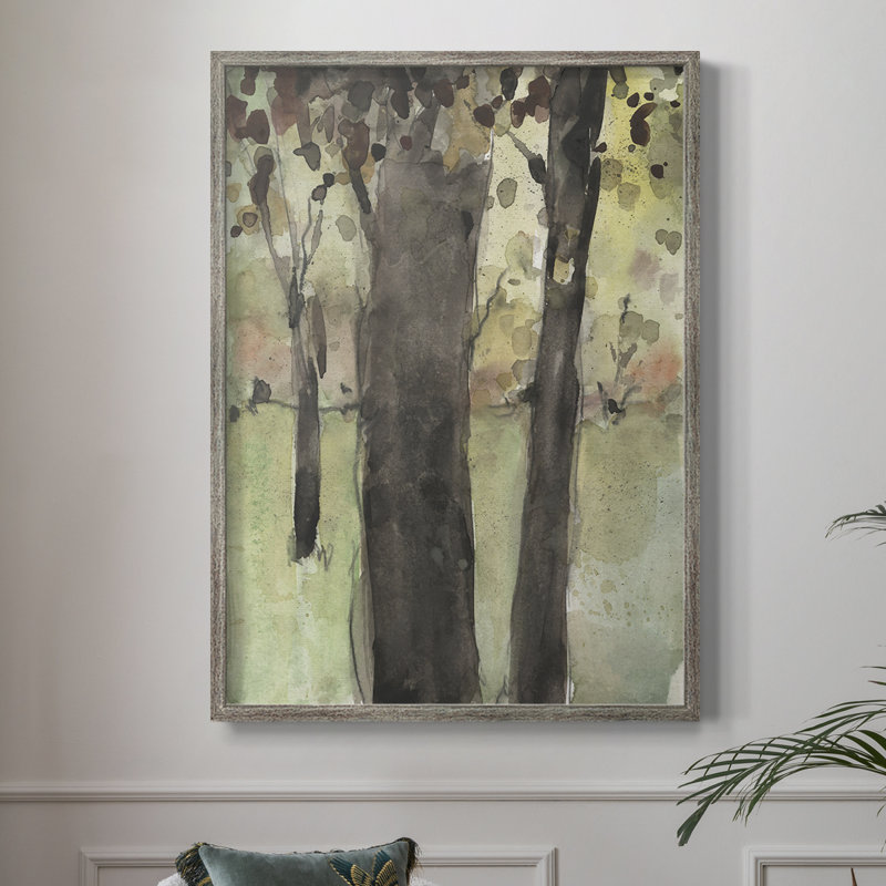 Under the Tree Confetti II, reproduction encadrée - bois massif, H 15 po x l 12 po