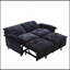 Canapé-lit convertible en velours de 73 pouces avec canapé-lit et matelas escamotable-1214033646