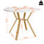 Metal Base Dining Table