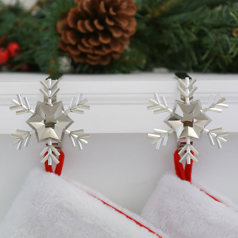 Original MantleClips™ Stocking Holder, Silver