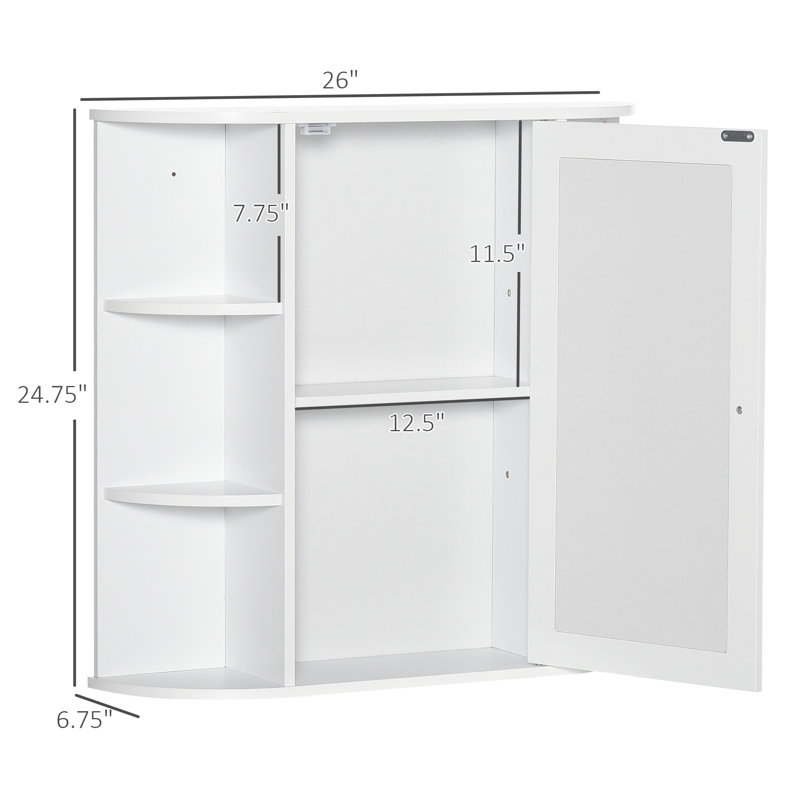 Armoire à pharmacie de salle de bain avec miroir