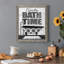 «Bath Time», art textuel sur toile-453051476-453051480