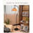 61.02" Retro black linen Floor Lamp
