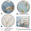 Blue and Gold Snowdrop Flower Simplicity - Ensemble de décorations murales Snowdrops-1693460494