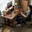 Walnut Rectangular Hight adjustable Solid wood Desks-108352762