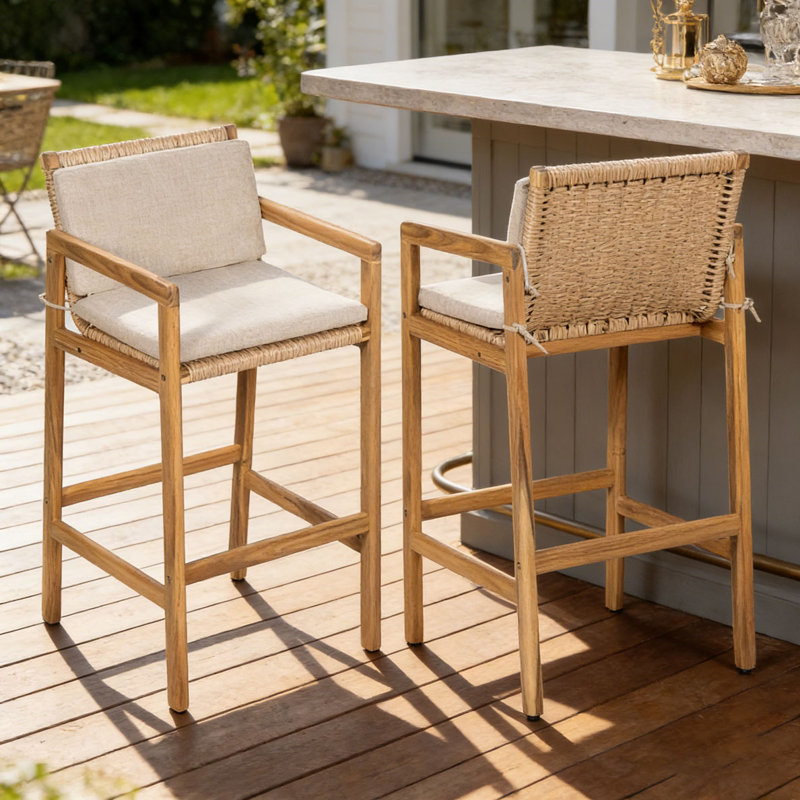 Wood Outdoor Barstool