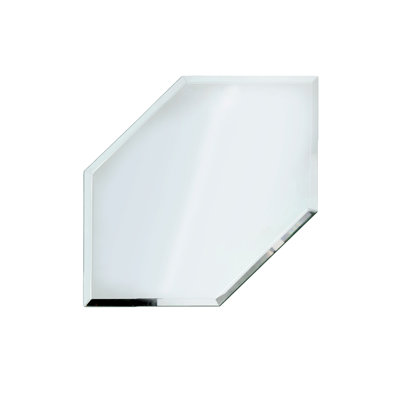 FHC BVM4E4 4" Emerald Corner All Sides Beveled Clear Glass Mirror