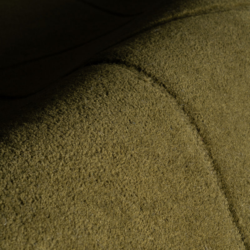 Sahar Solid Modern Wool Rug, Rectangle 5' x 8'