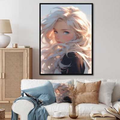 «Gorgeous Blonde Woman Portrait II», reproduction sur toile