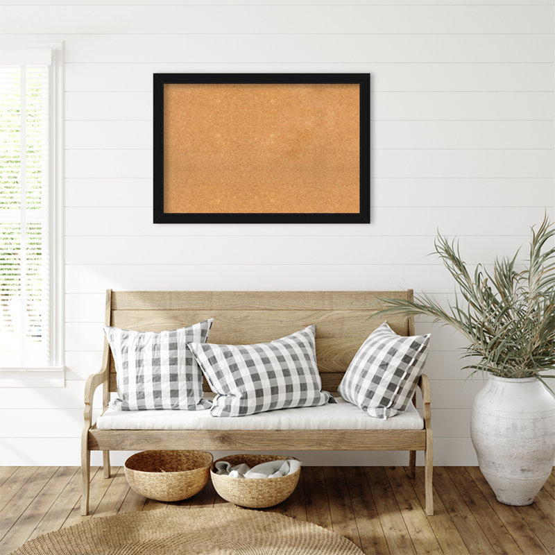 Avon Amanti Art Cork Mounting / Installation Required and Wall Plastic Bulletin Board, 27" H x 39" W x 1" D