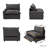 Upholstered Modern Linen Fabric Power One-Armed Chair-122850615