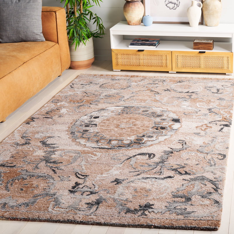 Sidea Tufted Performance Performance Oriental Rug, Rectangle 5' x 8'