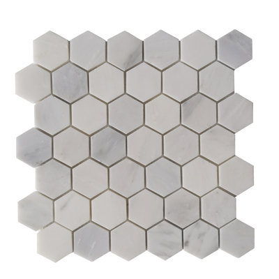 12" x 12" Marble Honeycomb Mosaic Wall & Floor Tile