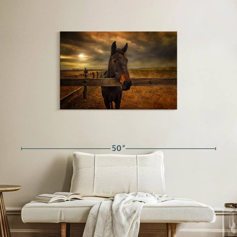 Brampt Farm Horse, 24" H x 36" W