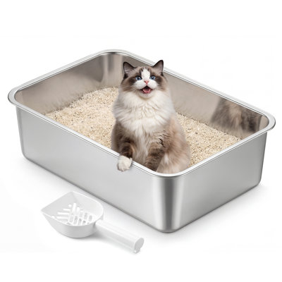 Boxal Stainless Steel Litter Box