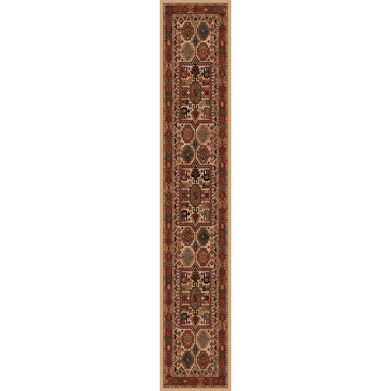 Abbeville Oriental Wool Area Rug, Runner 67 x 275cm